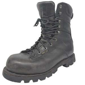 Red Wing Shoes Mens boots Size 8.5 Black Leather Gore Tex  Work Boots EH Vibram
